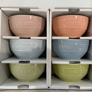 Staub rice bowls set - macaron color - 6pc